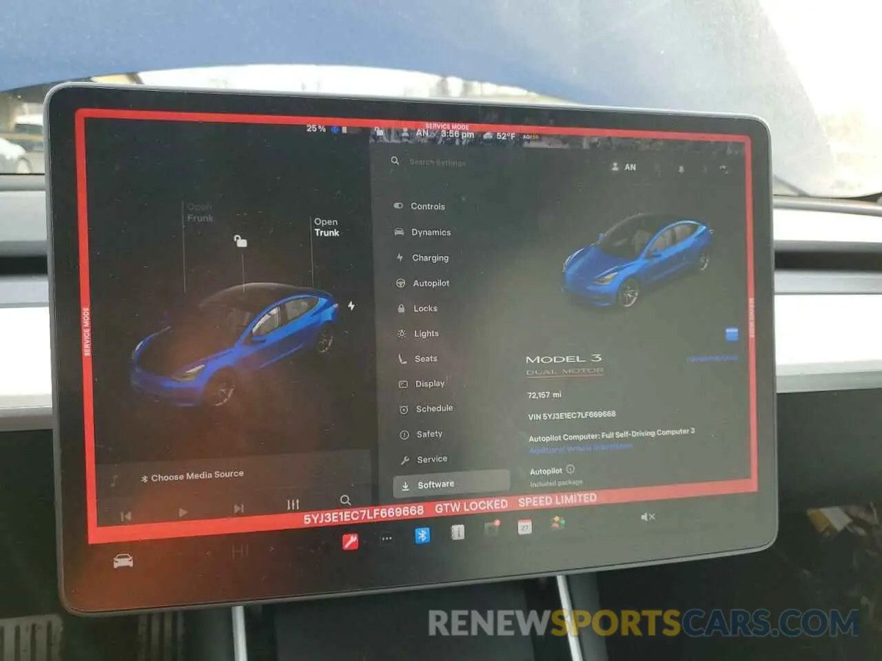 9 Photograph of a damaged car 5YJ3E1EC7LF669668 TESLA MODEL 3 2020
