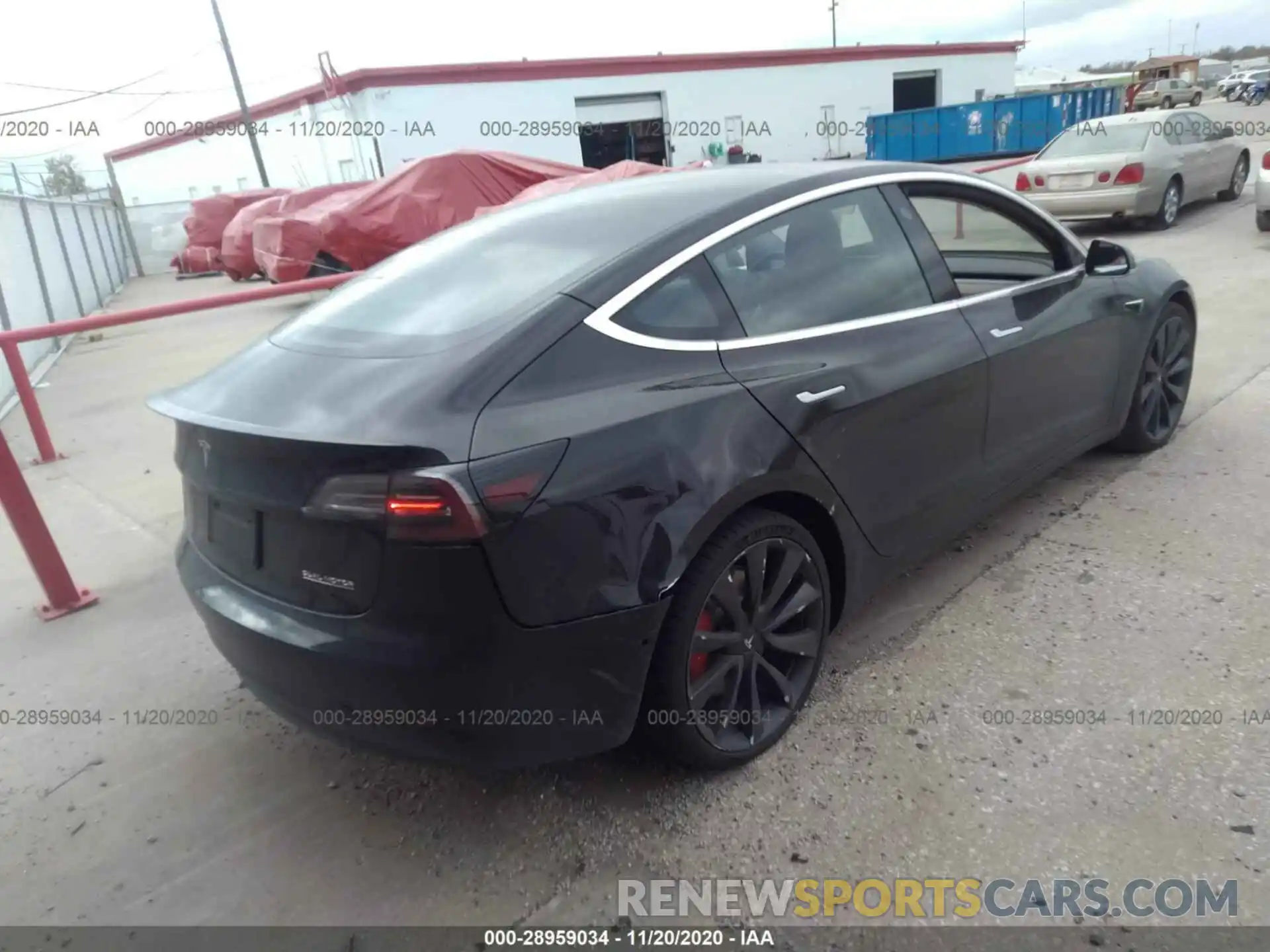 4 Photograph of a damaged car 5YJ3E1EC7LF713040 TESLA MODEL 3 2020