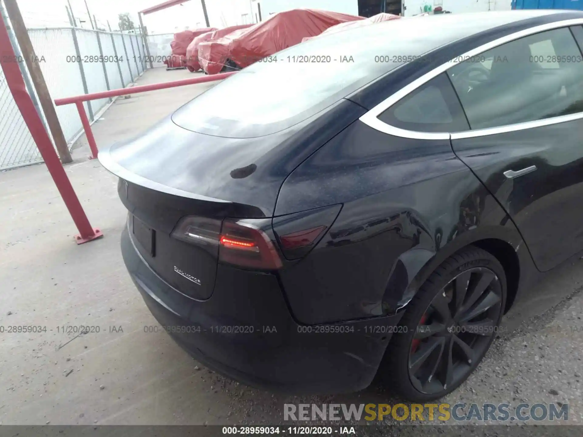 6 Photograph of a damaged car 5YJ3E1EC7LF713040 TESLA MODEL 3 2020