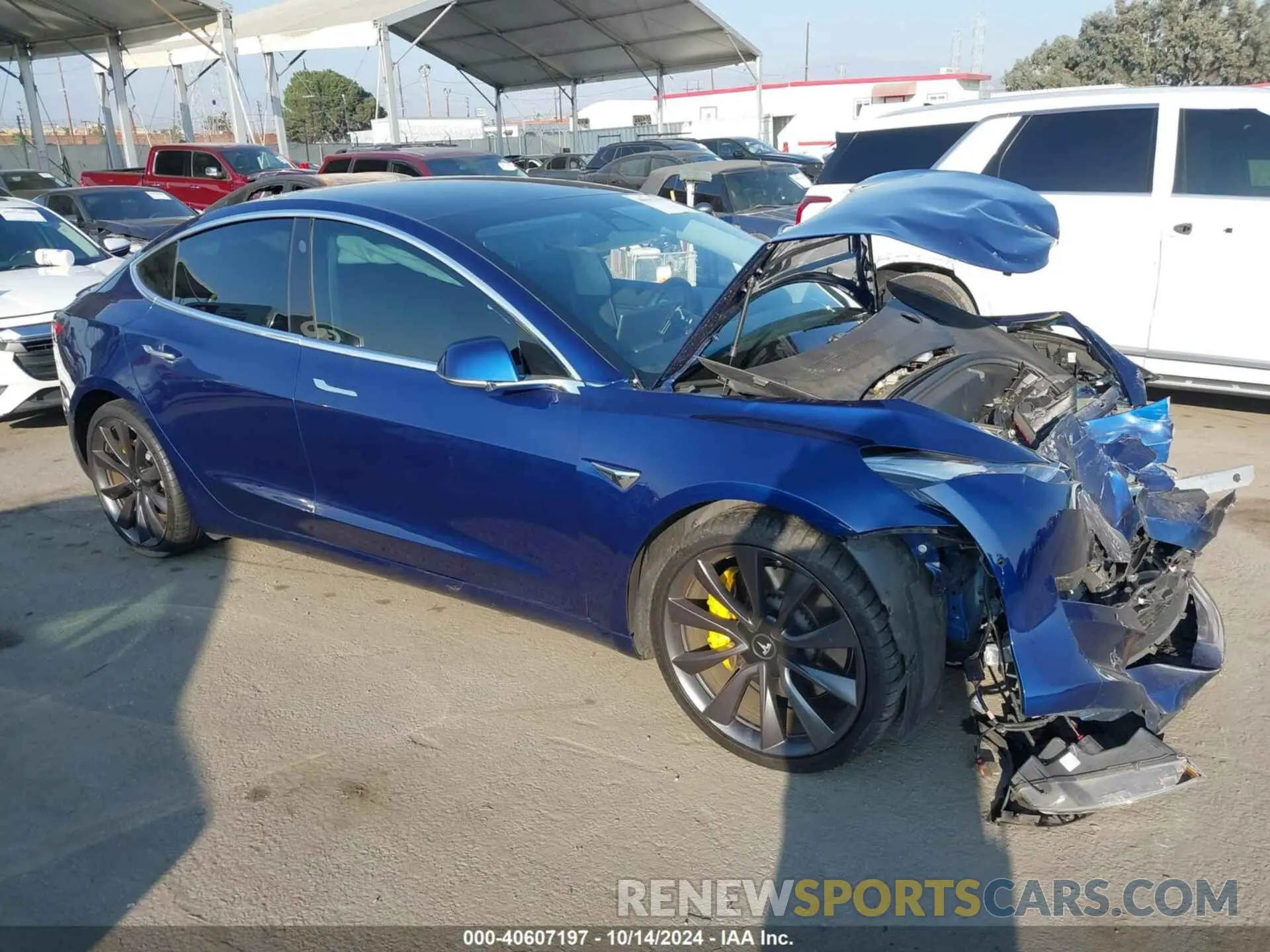 1 Photograph of a damaged car 5YJ3E1EC7LF713197 TESLA MODEL 3 2020