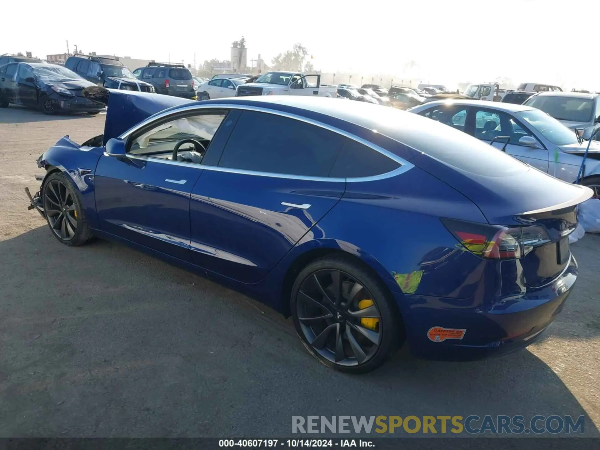 3 Photograph of a damaged car 5YJ3E1EC7LF713197 TESLA MODEL 3 2020