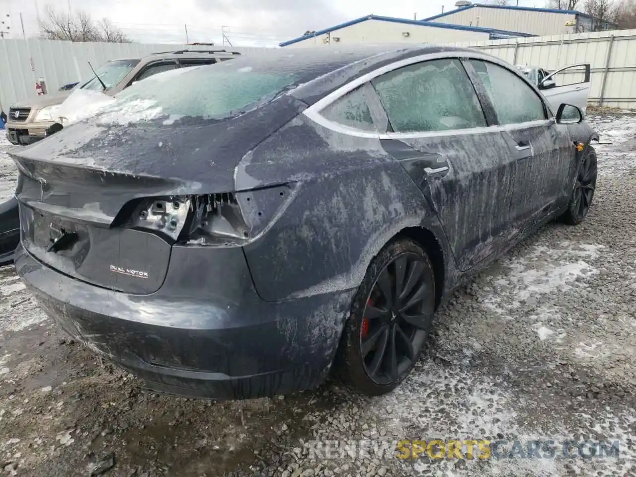 4 Photograph of a damaged car 5YJ3E1EC7LF714544 TESLA MODEL 3 2020