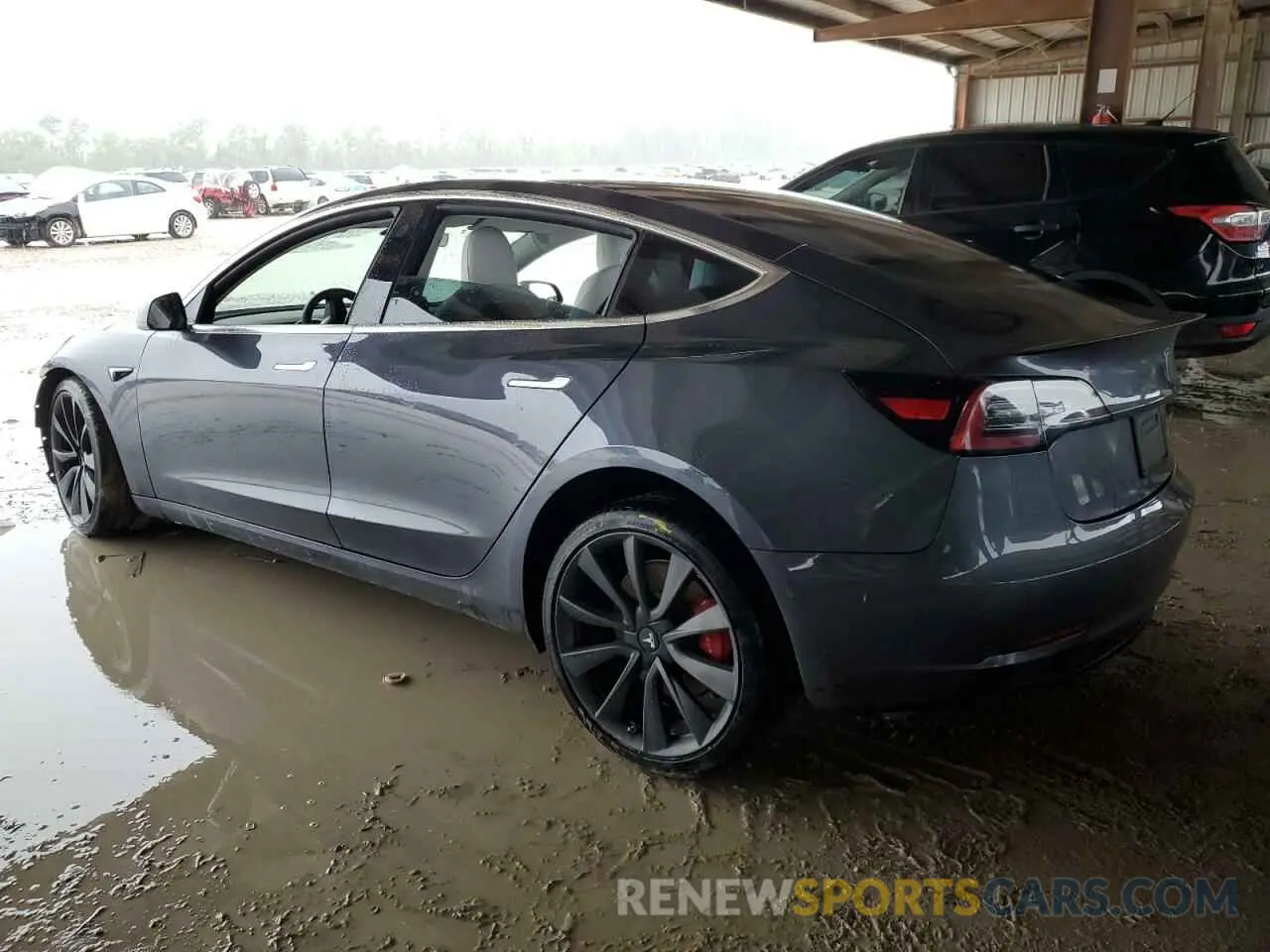 2 Photograph of a damaged car 5YJ3E1EC7LF714625 TESLA MODEL 3 2020
