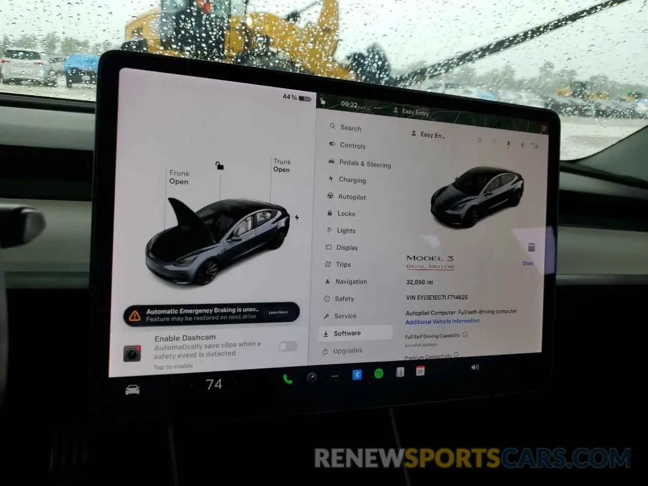 9 Photograph of a damaged car 5YJ3E1EC7LF714625 TESLA MODEL 3 2020