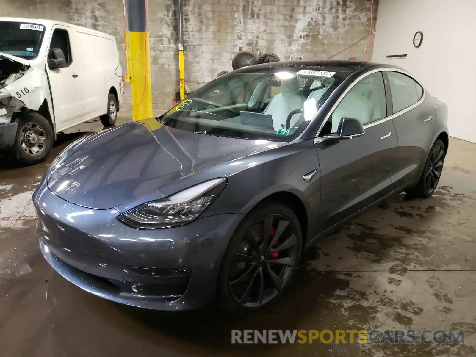 2 Photograph of a damaged car 5YJ3E1EC7LF783413 TESLA MODEL 3 2020