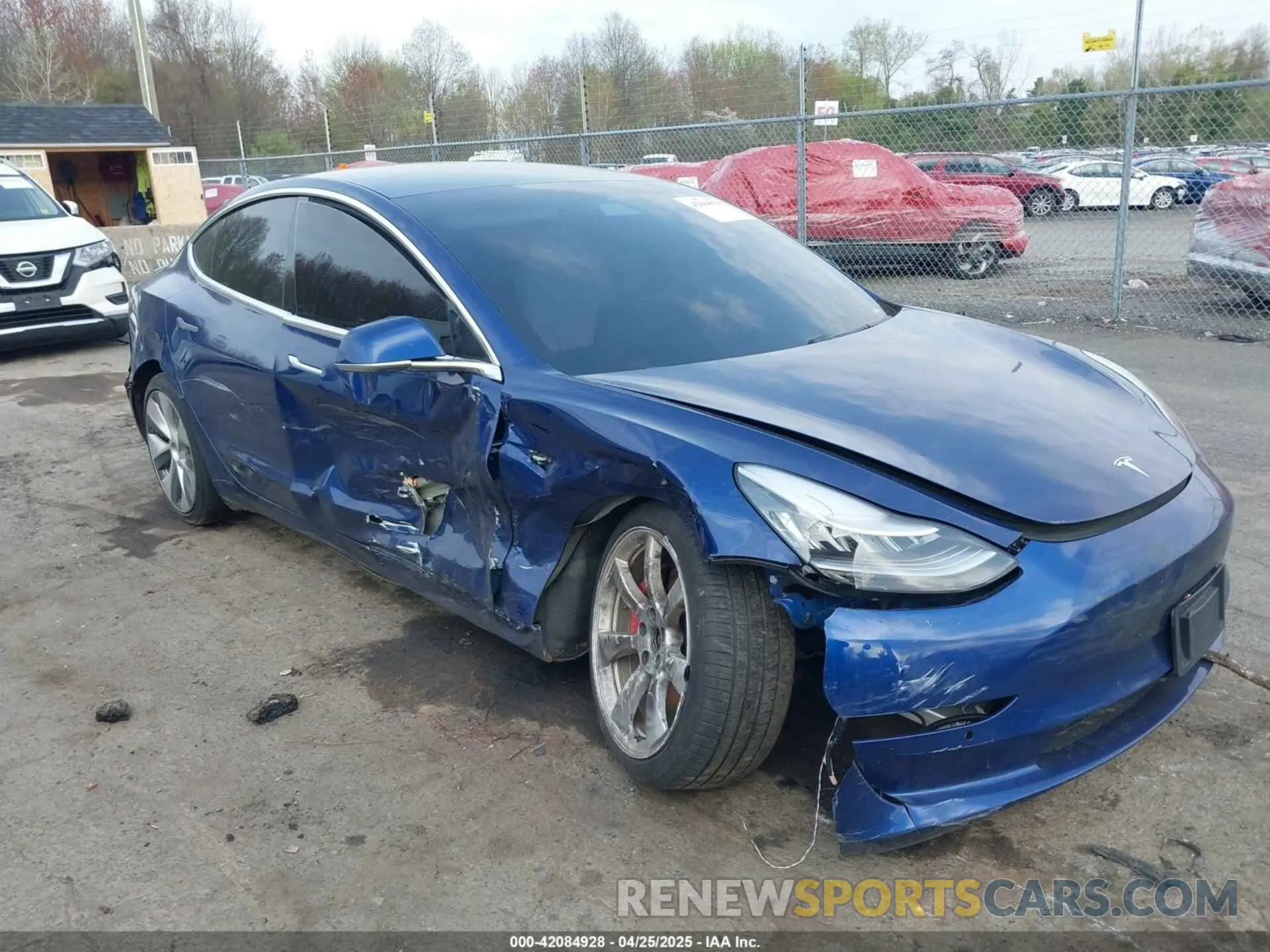 1 Photograph of a damaged car 5YJ3E1EC7LF784223 TESLA MODEL 3 2020