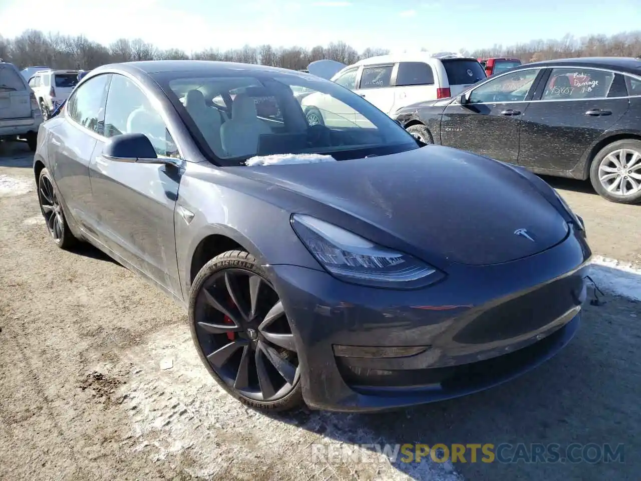 1 Photograph of a damaged car 5YJ3E1EC7LF796484 TESLA MODEL 3 2020