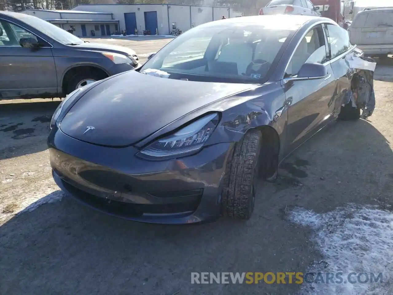 2 Photograph of a damaged car 5YJ3E1EC7LF796484 TESLA MODEL 3 2020