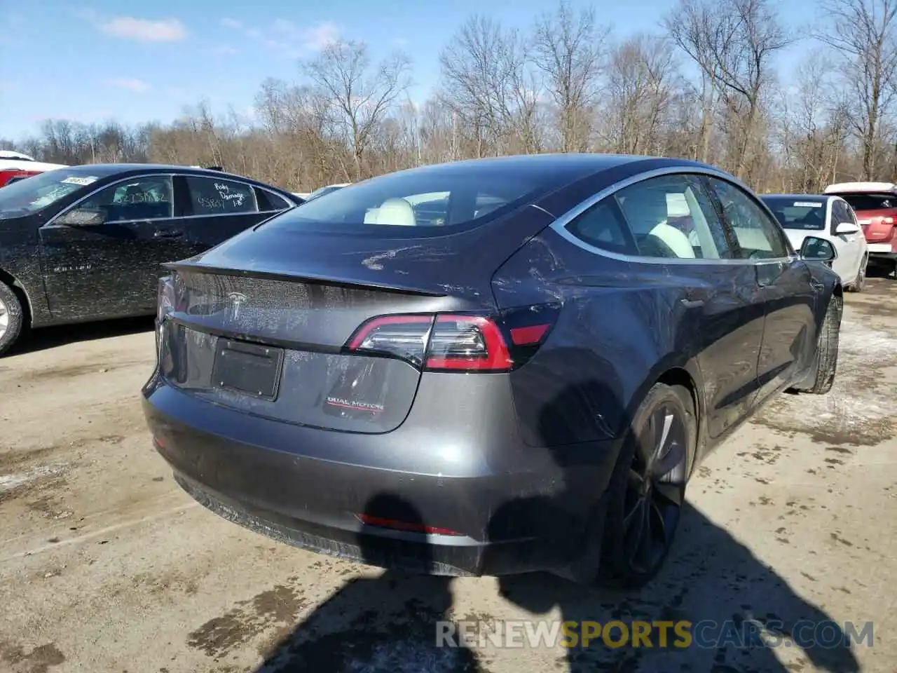 4 Photograph of a damaged car 5YJ3E1EC7LF796484 TESLA MODEL 3 2020