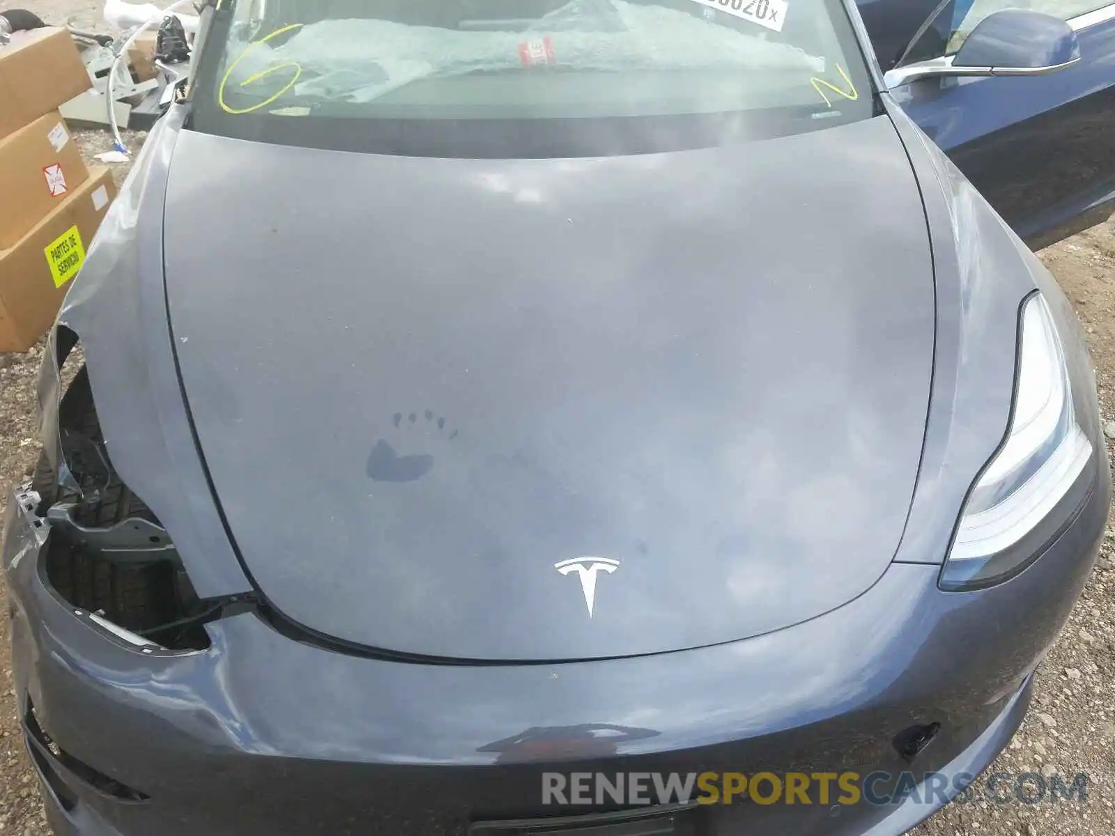 7 Photograph of a damaged car 5YJ3E1EC8LF586654 TESLA MODEL 3 2020