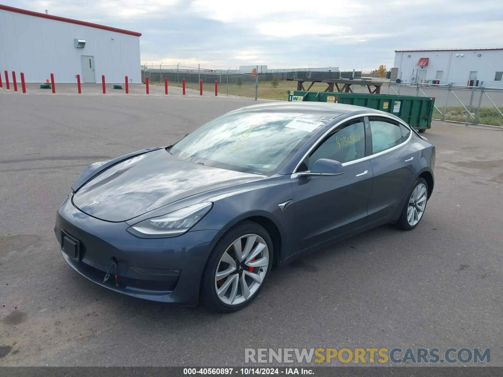 2 Photograph of a damaged car 5YJ3E1EC8LF602903 TESLA MODEL 3 2020