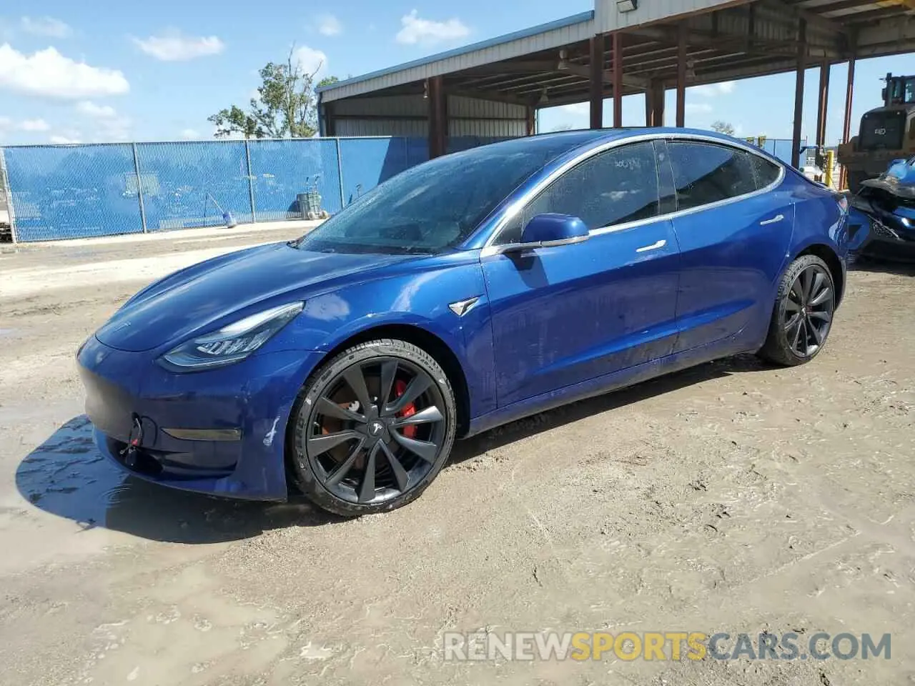 1 Photograph of a damaged car 5YJ3E1EC8LF624576 TESLA MODEL 3 2020