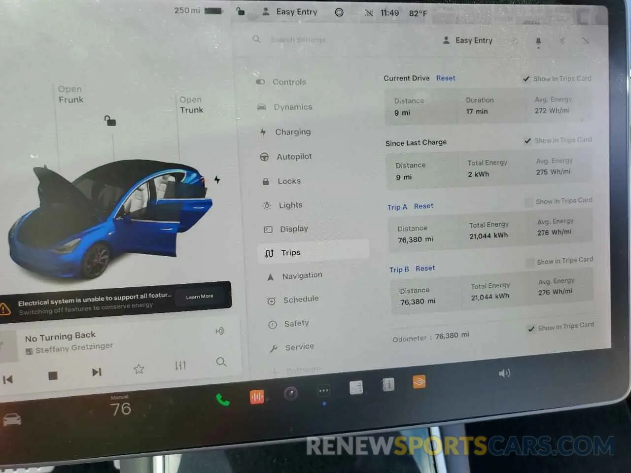 9 Photograph of a damaged car 5YJ3E1EC8LF624576 TESLA MODEL 3 2020
