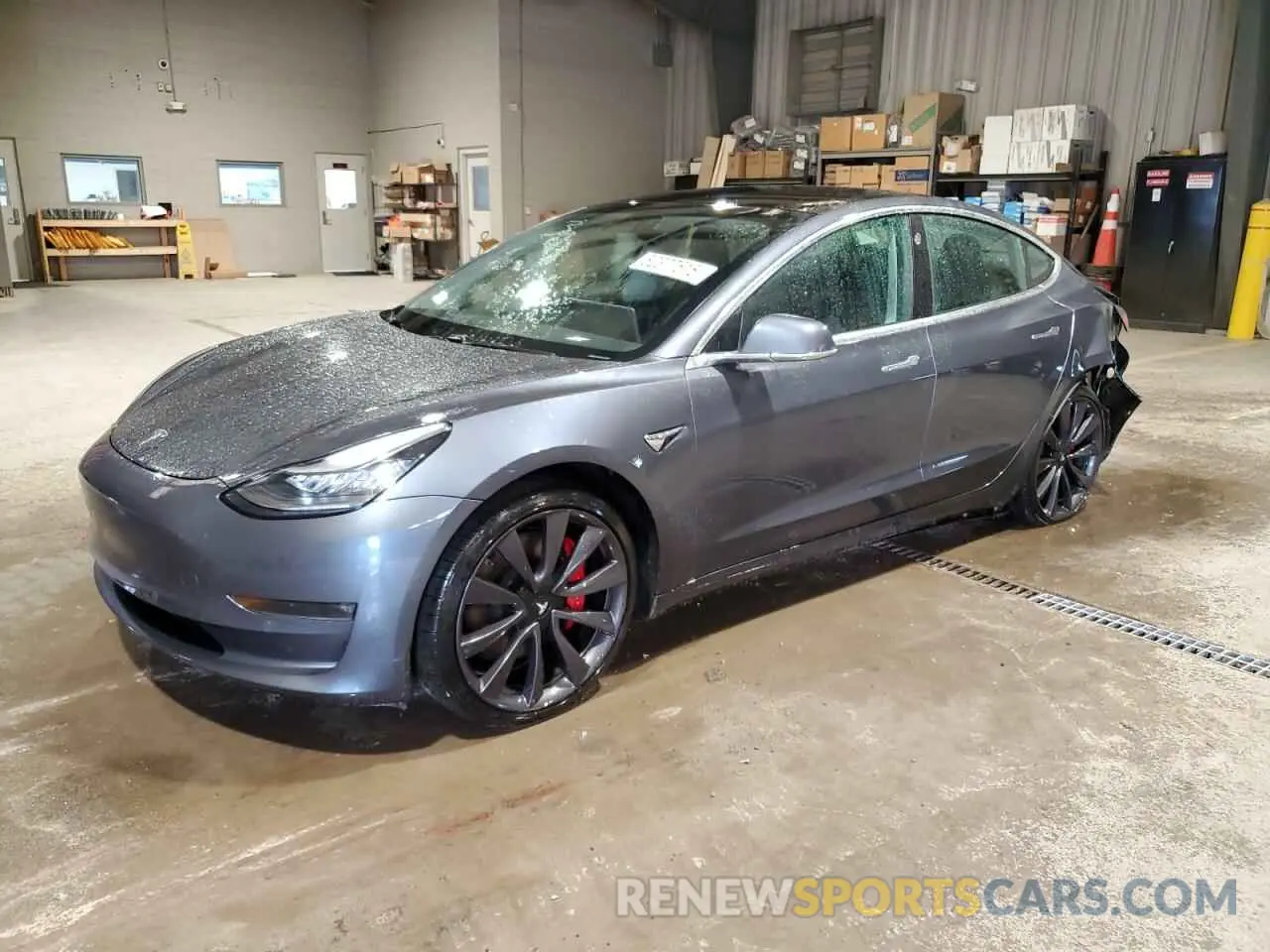 1 Photograph of a damaged car 5YJ3E1EC8LF640891 TESLA MODEL 3 2020