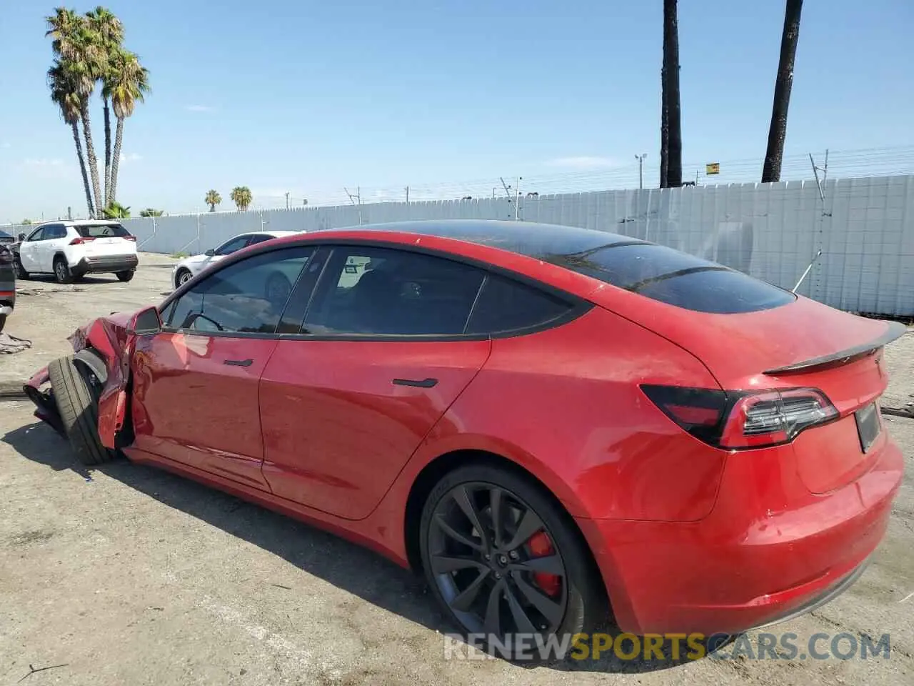 2 Photograph of a damaged car 5YJ3E1EC8LF641071 TESLA MODEL 3 2020