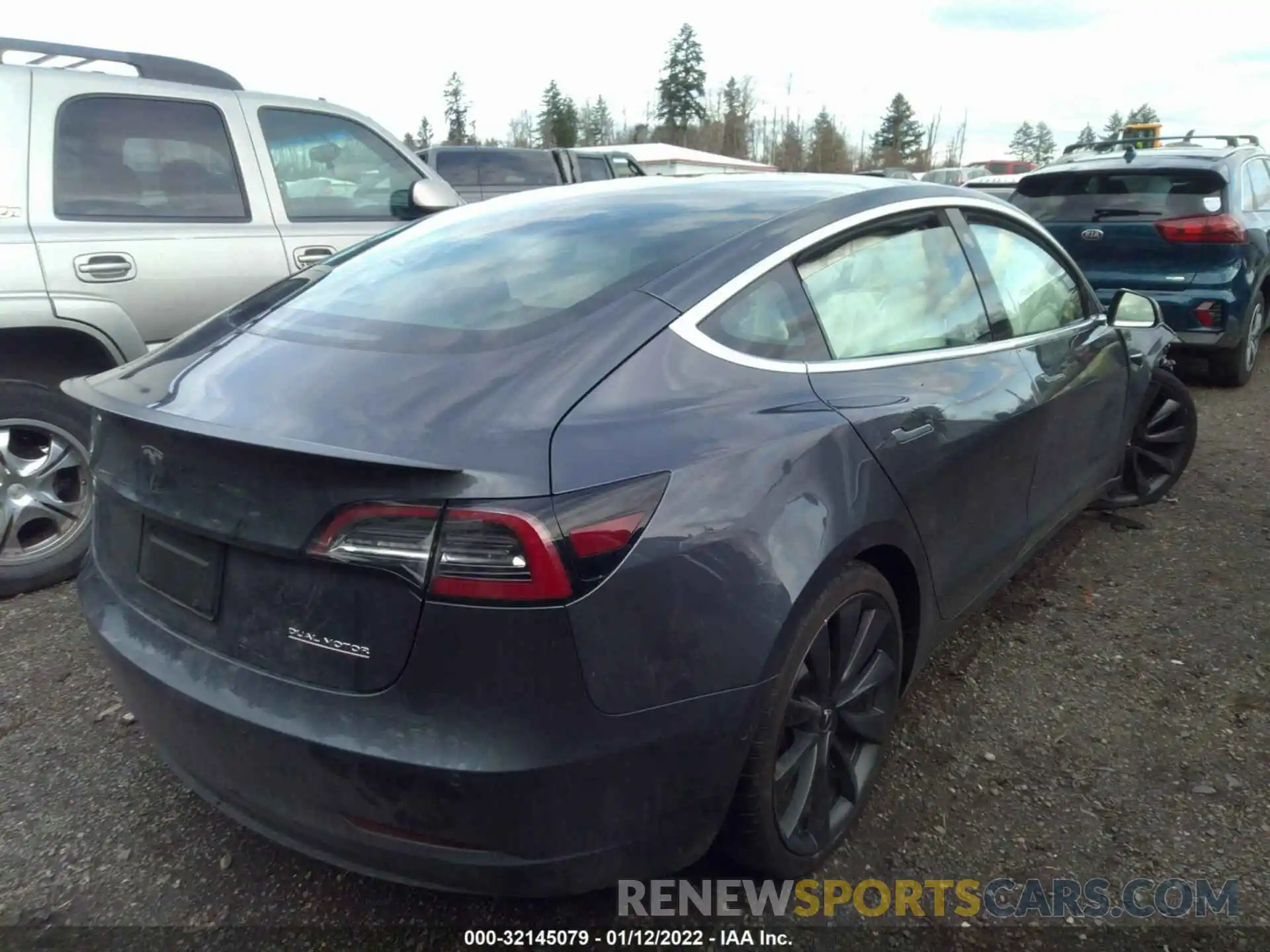 4 Photograph of a damaged car 5YJ3E1EC8LF721227 TESLA MODEL 3 2020