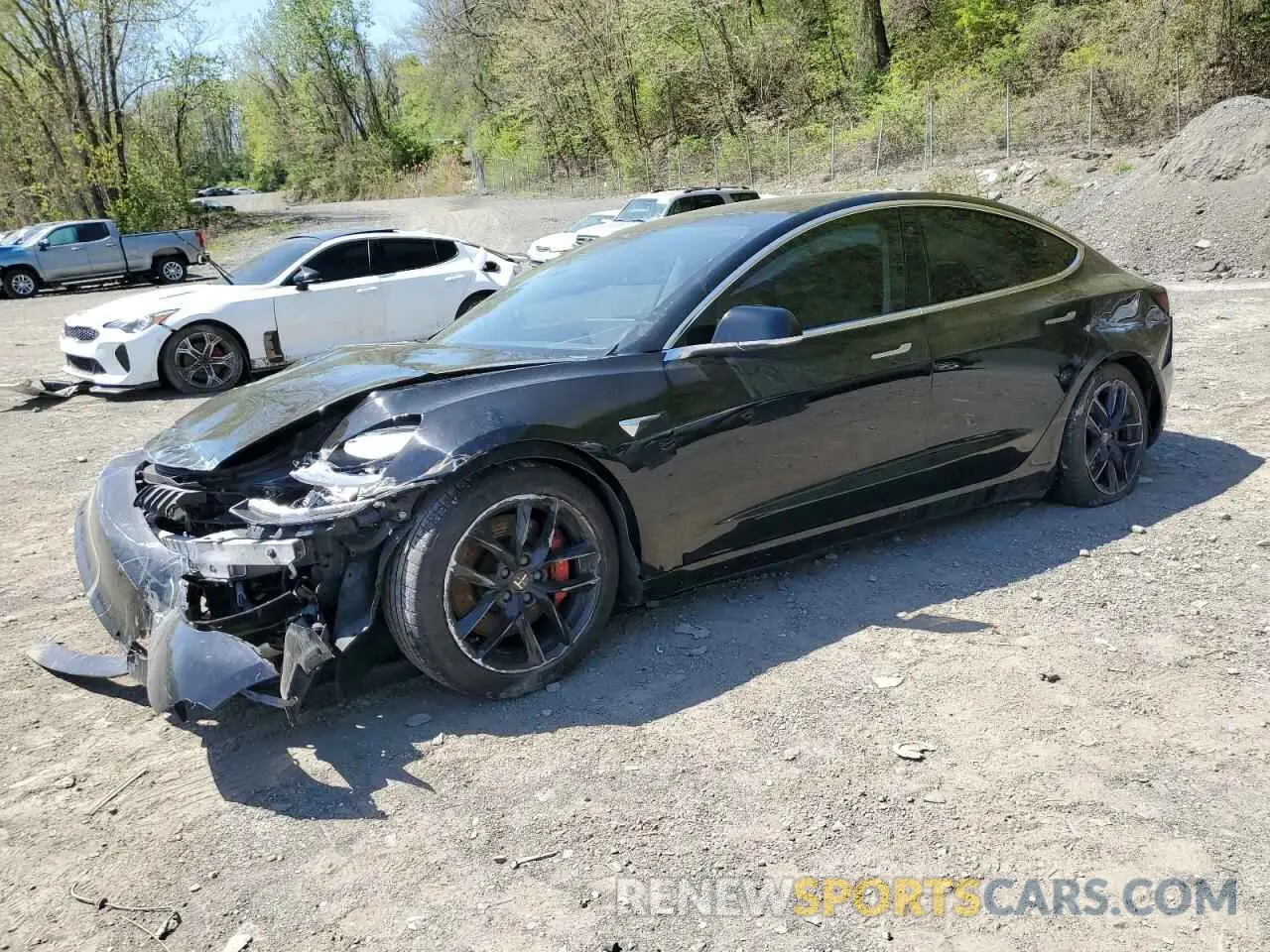 1 Photograph of a damaged car 5YJ3E1EC8LF746838 TESLA MODEL 3 2020