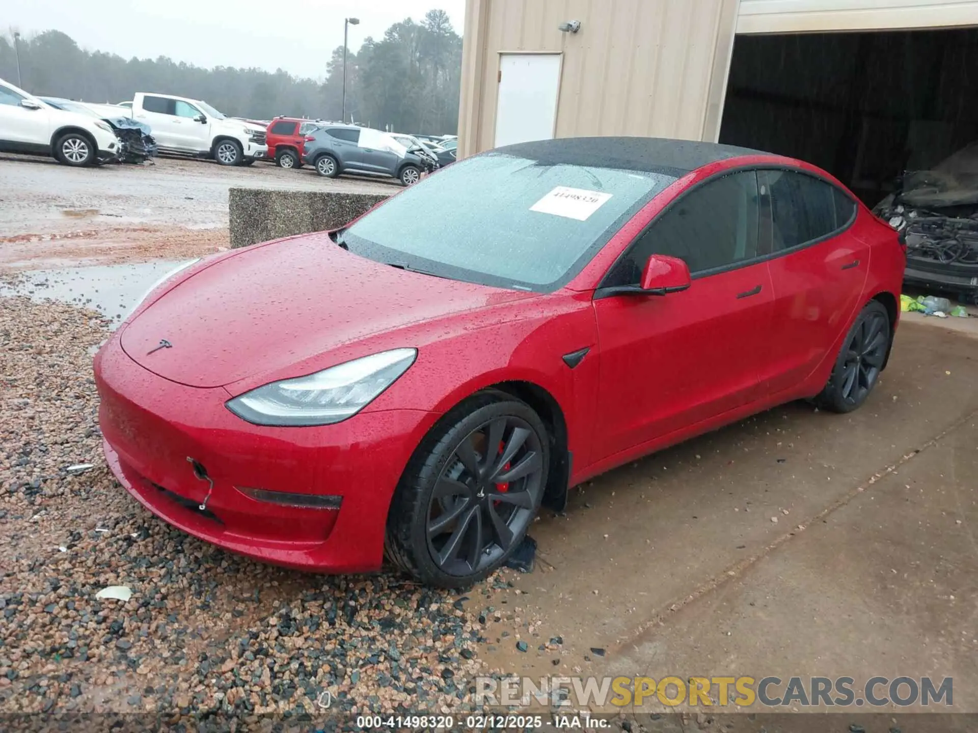 2 Photograph of a damaged car 5YJ3E1EC9LF629771 TESLA MODEL 3 2020