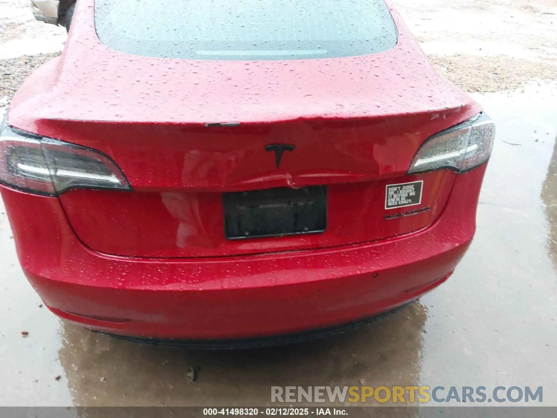 6 Photograph of a damaged car 5YJ3E1EC9LF629771 TESLA MODEL 3 2020