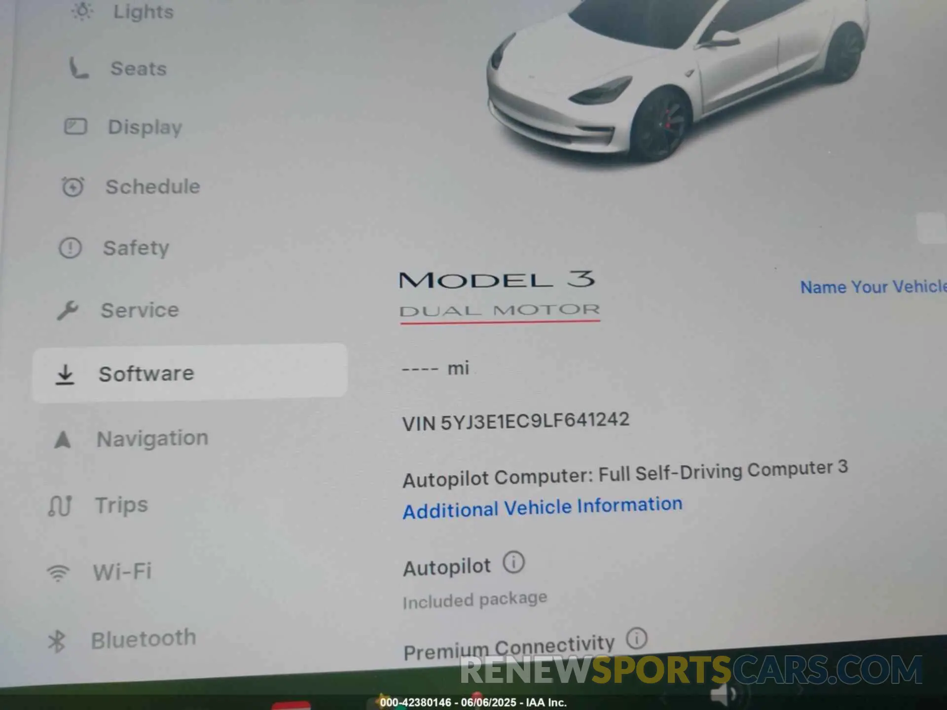 7 Photograph of a damaged car 5YJ3E1EC9LF641242 TESLA MODEL 3 2020