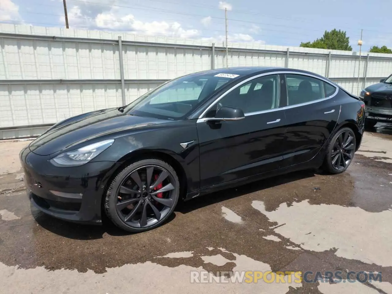 1 Photograph of a damaged car 5YJ3E1EC9LF713119 TESLA MODEL 3 2020