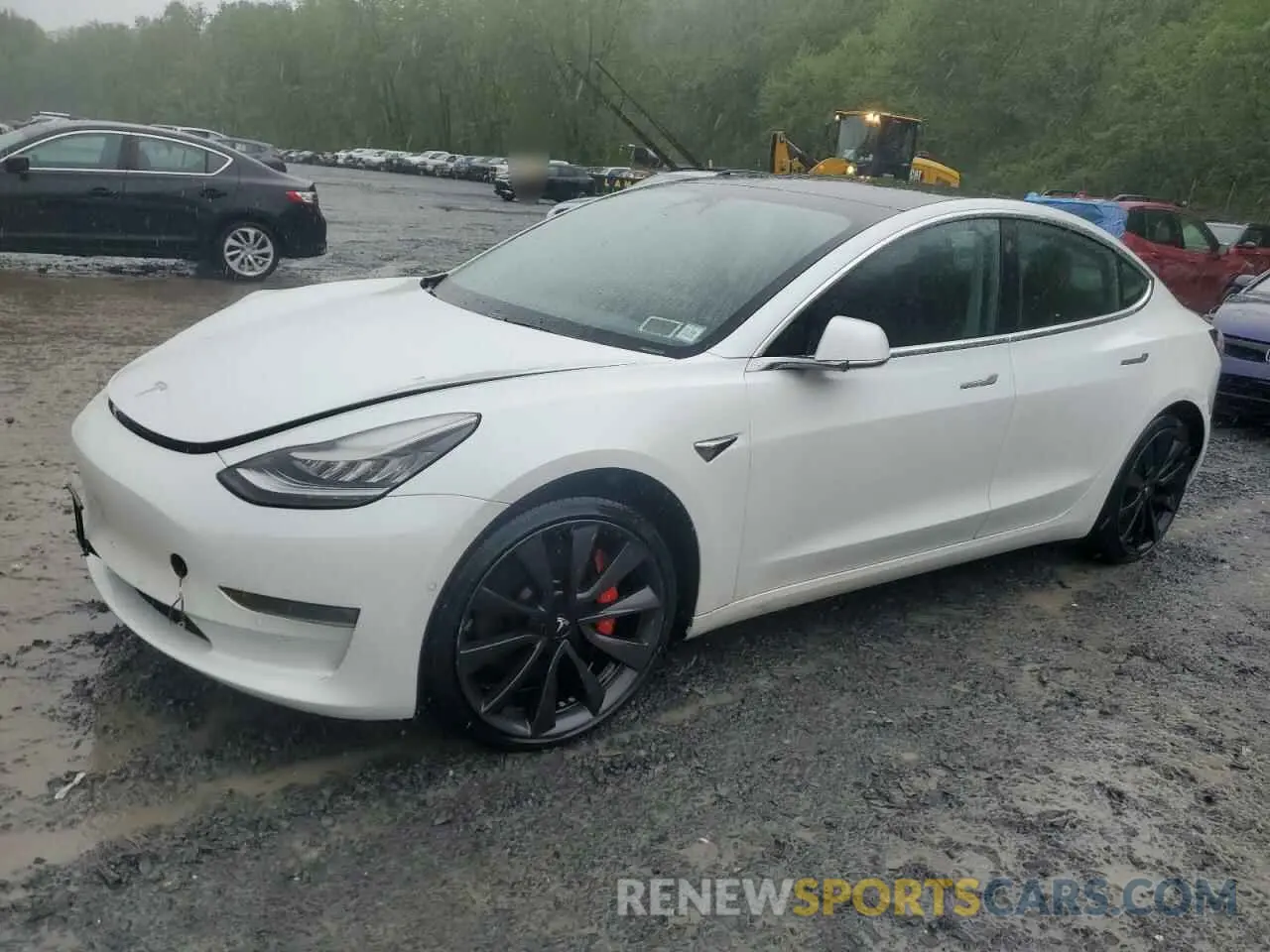 1 Photograph of a damaged car 5YJ3E1EC9LF784594 TESLA MODEL 3 2020