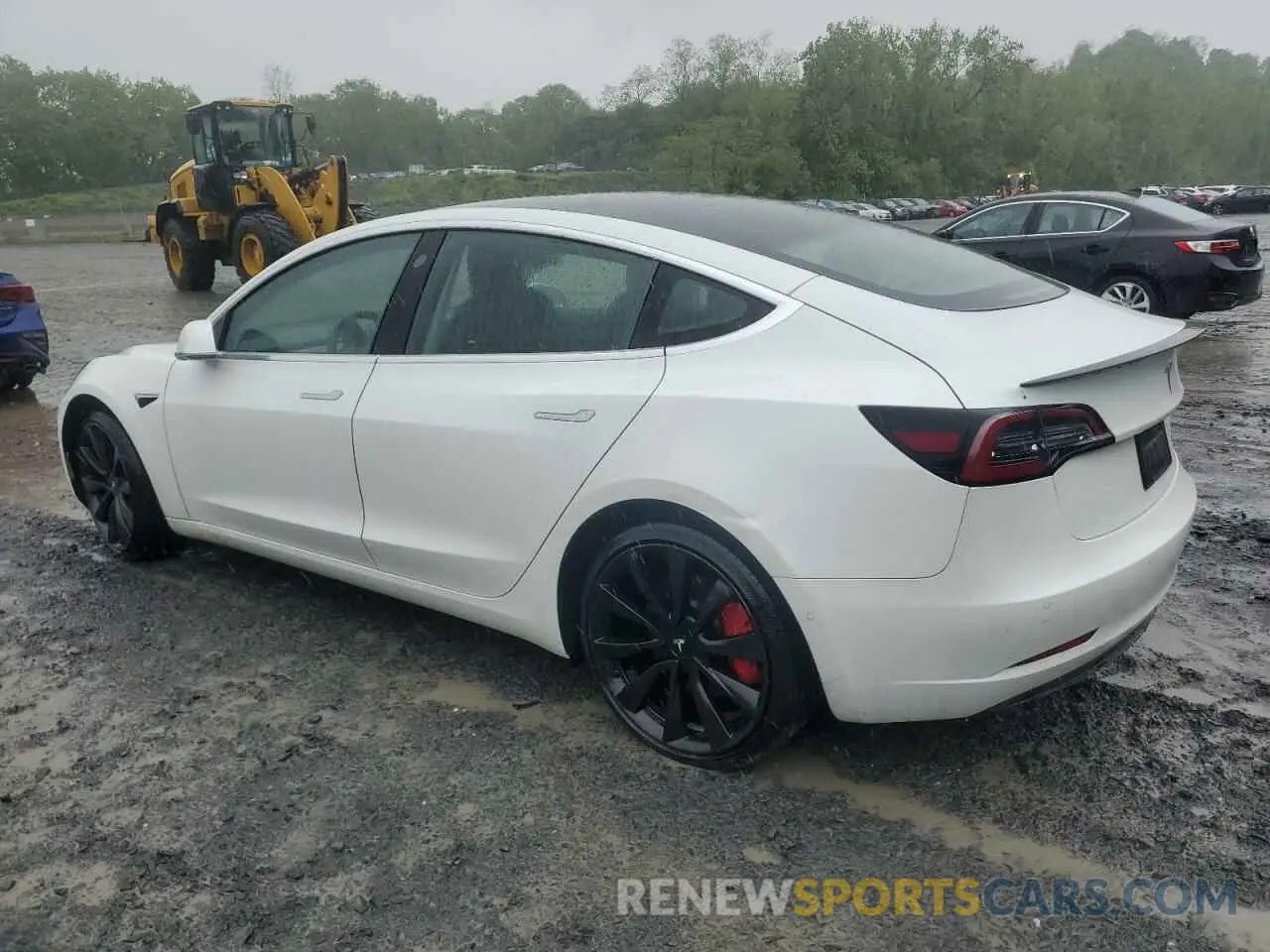 2 Photograph of a damaged car 5YJ3E1EC9LF784594 TESLA MODEL 3 2020