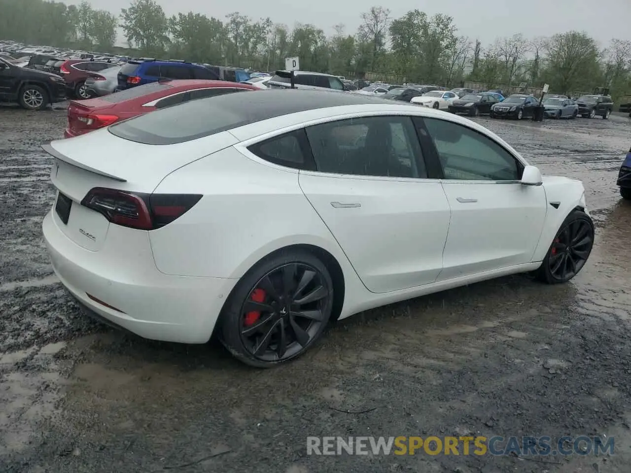 3 Photograph of a damaged car 5YJ3E1EC9LF784594 TESLA MODEL 3 2020