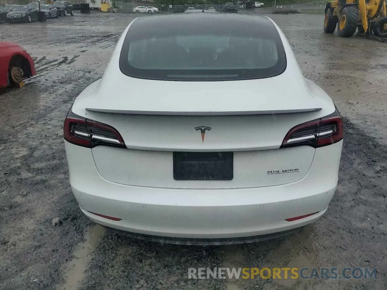 6 Photograph of a damaged car 5YJ3E1EC9LF784594 TESLA MODEL 3 2020