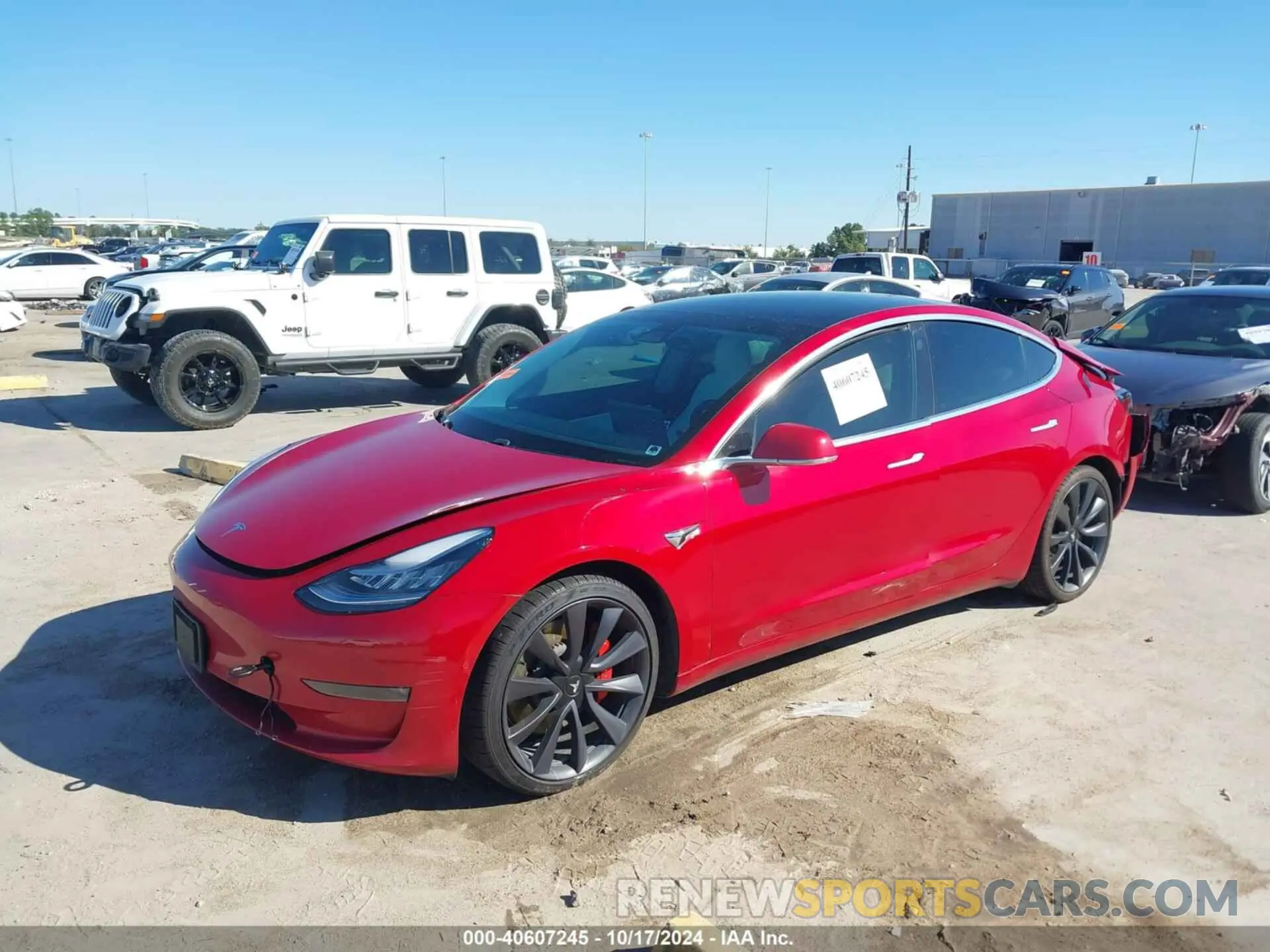 2 Photograph of a damaged car 5YJ3E1EC9LF784644 TESLA MODEL 3 2020