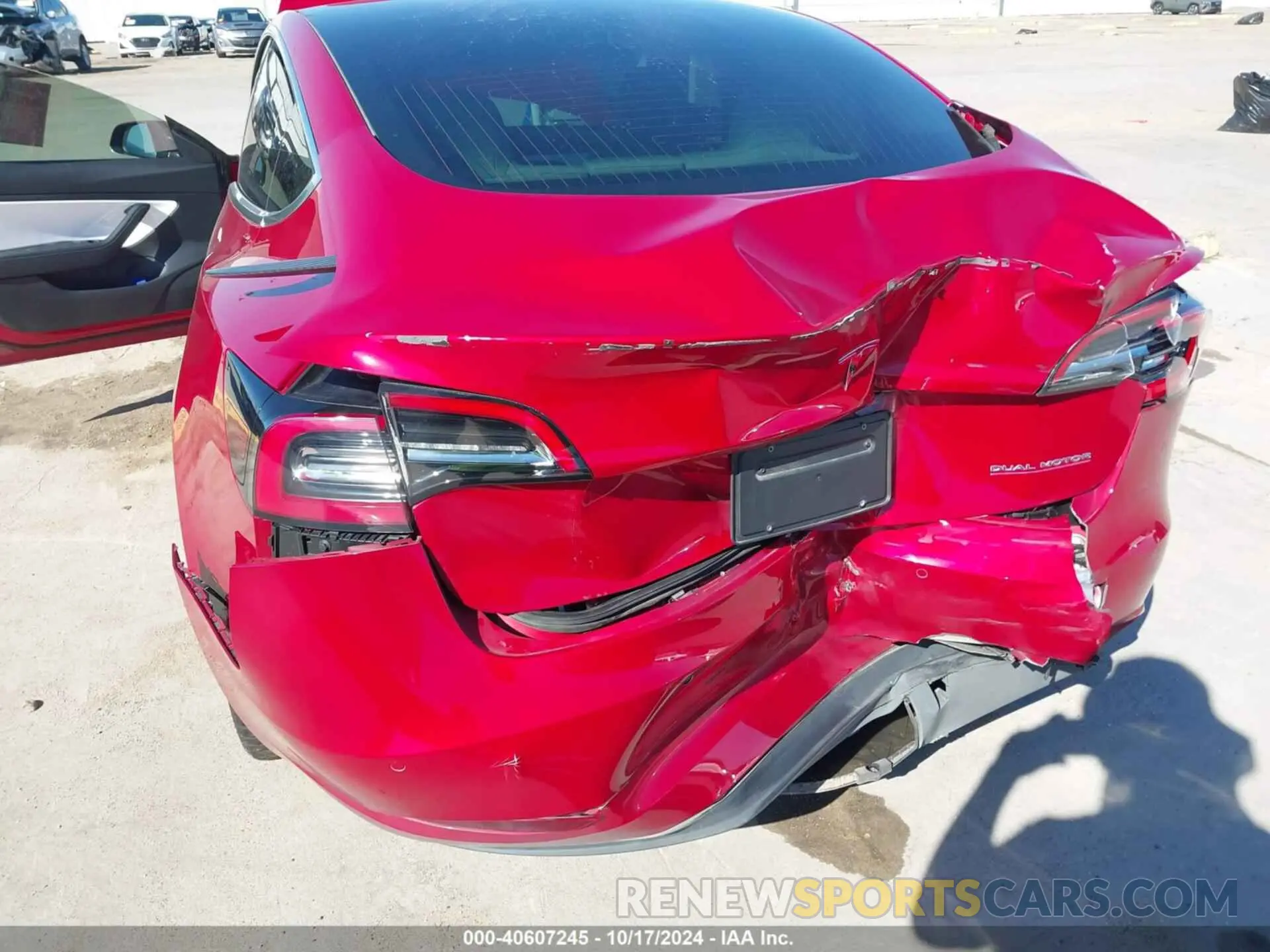 6 Photograph of a damaged car 5YJ3E1EC9LF784644 TESLA MODEL 3 2020
