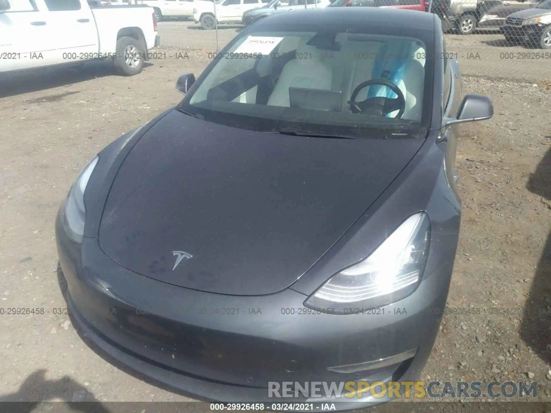 10 Photograph of a damaged car 5YJ3E1EC9LF805492 TESLA MODEL 3 2020