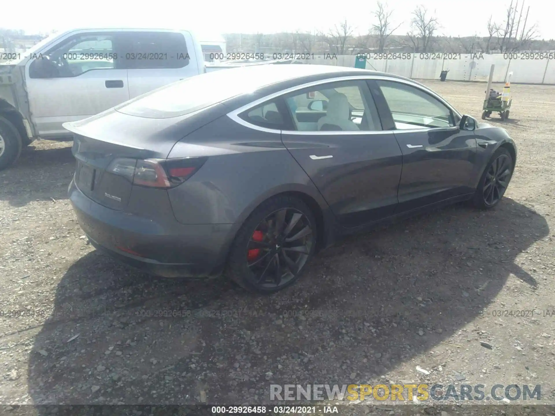 4 Photograph of a damaged car 5YJ3E1EC9LF805492 TESLA MODEL 3 2020