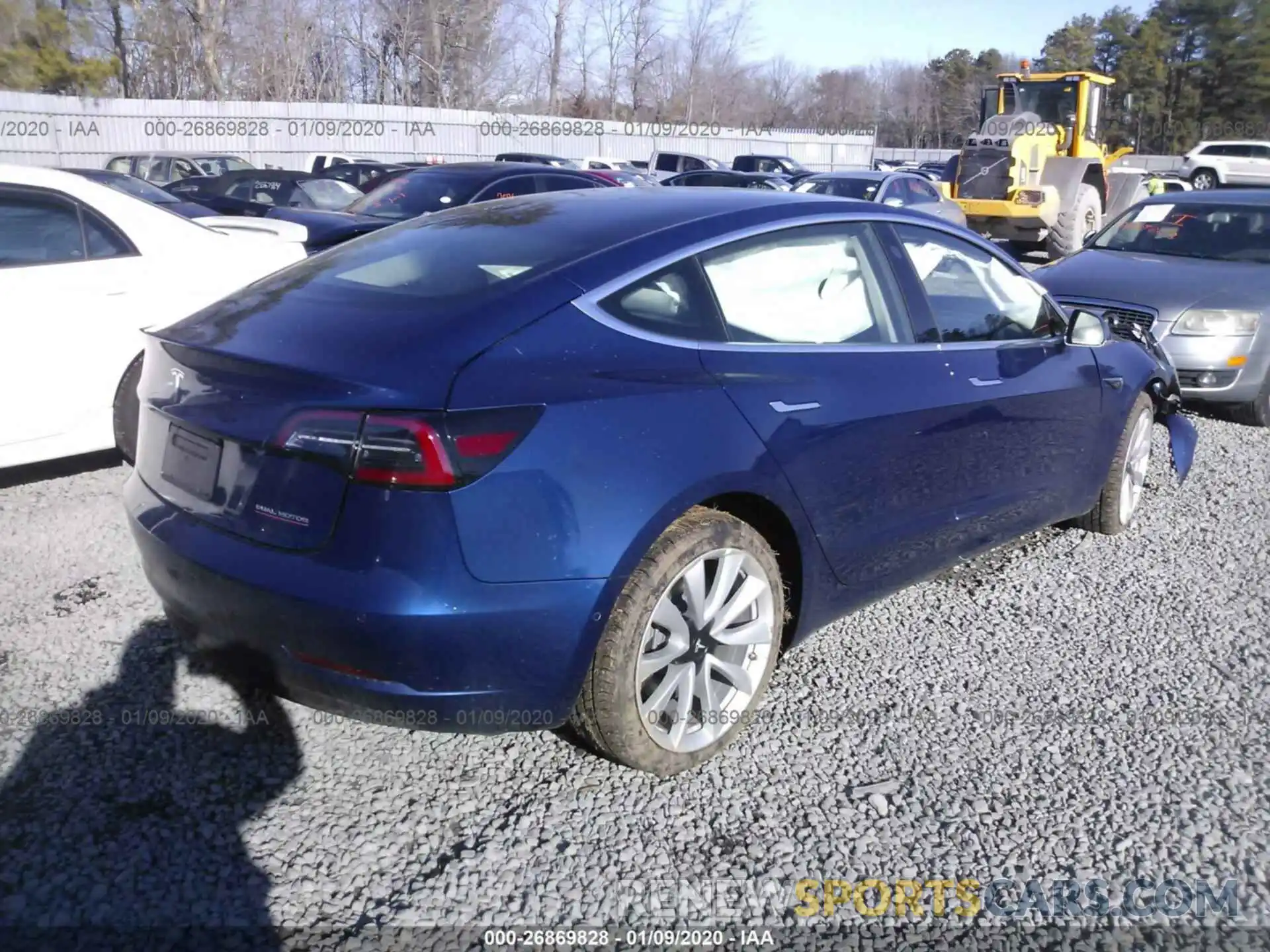 4 Photograph of a damaged car 5YJ3E1ECXLF586882 TESLA MODEL 3 2020