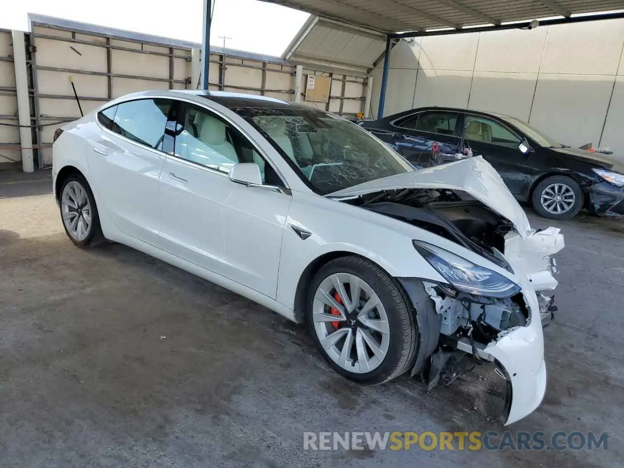4 Photograph of a damaged car 5YJ3E1ECXLF805551 TESLA MODEL 3 2020