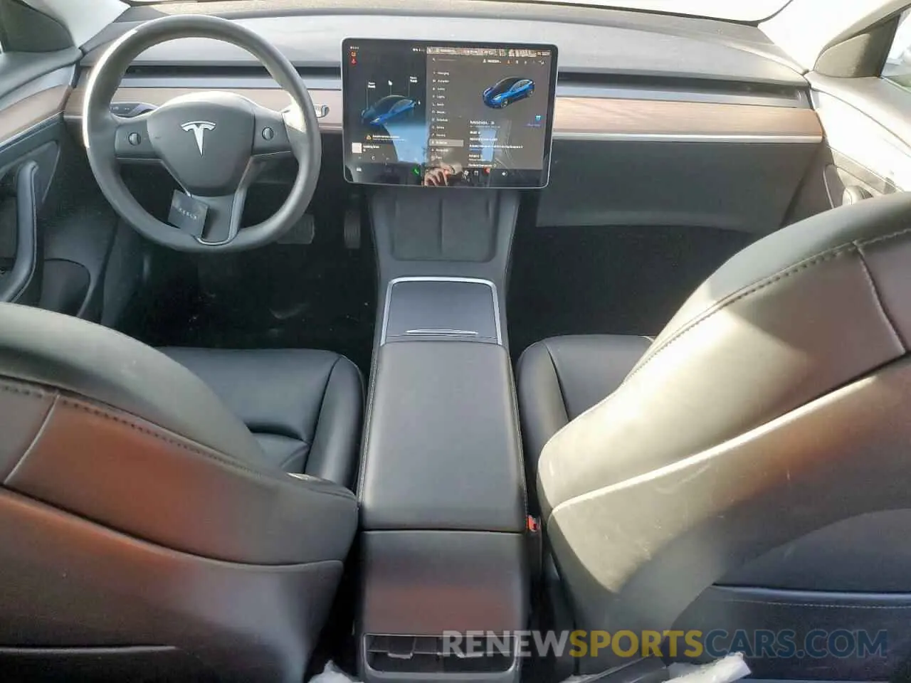 8 Photograph of a damaged car 5YJ3E1EA0MF014607 TESLA MODEL 3 2021