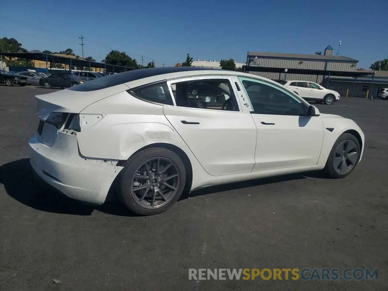 3 Photograph of a damaged car 5YJ3E1EA0MF017524 TESLA MODEL 3 2021