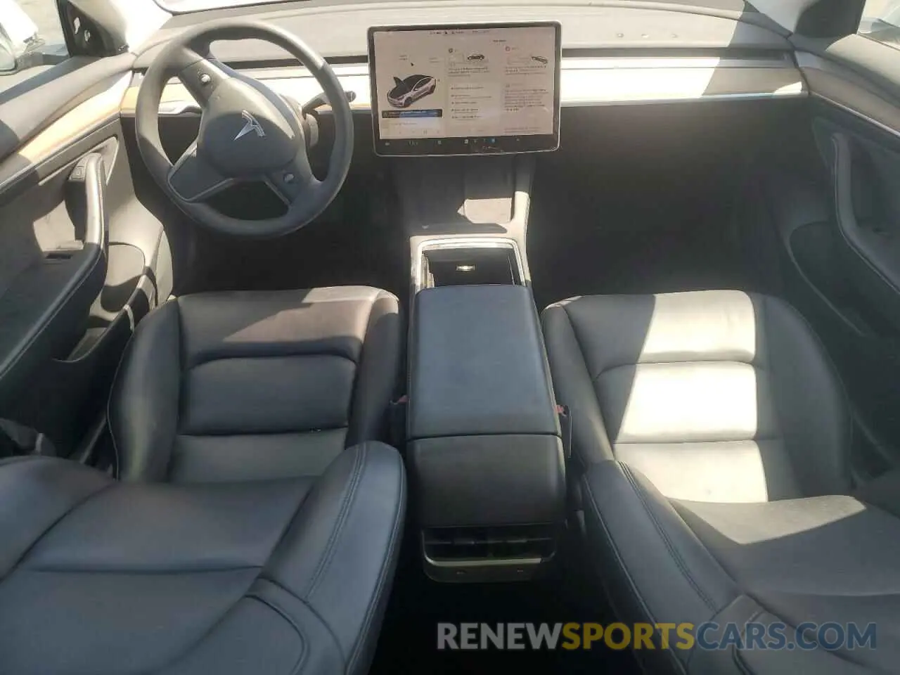 8 Photograph of a damaged car 5YJ3E1EA0MF017524 TESLA MODEL 3 2021