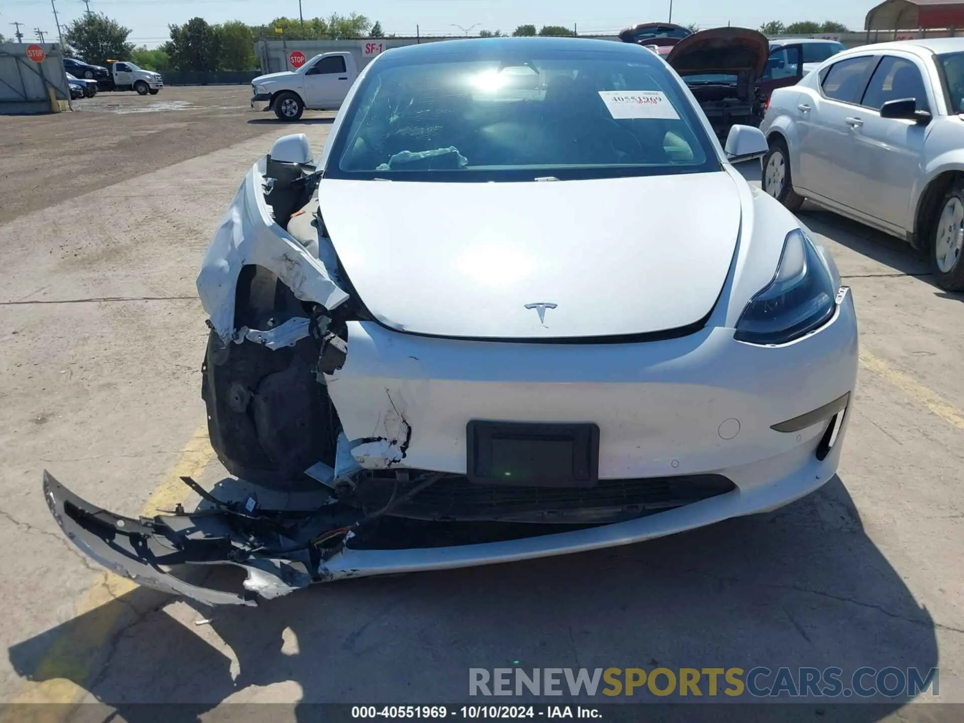 13 Photograph of a damaged car 5YJ3E1EA0MF023016 TESLA MODEL 3 2021