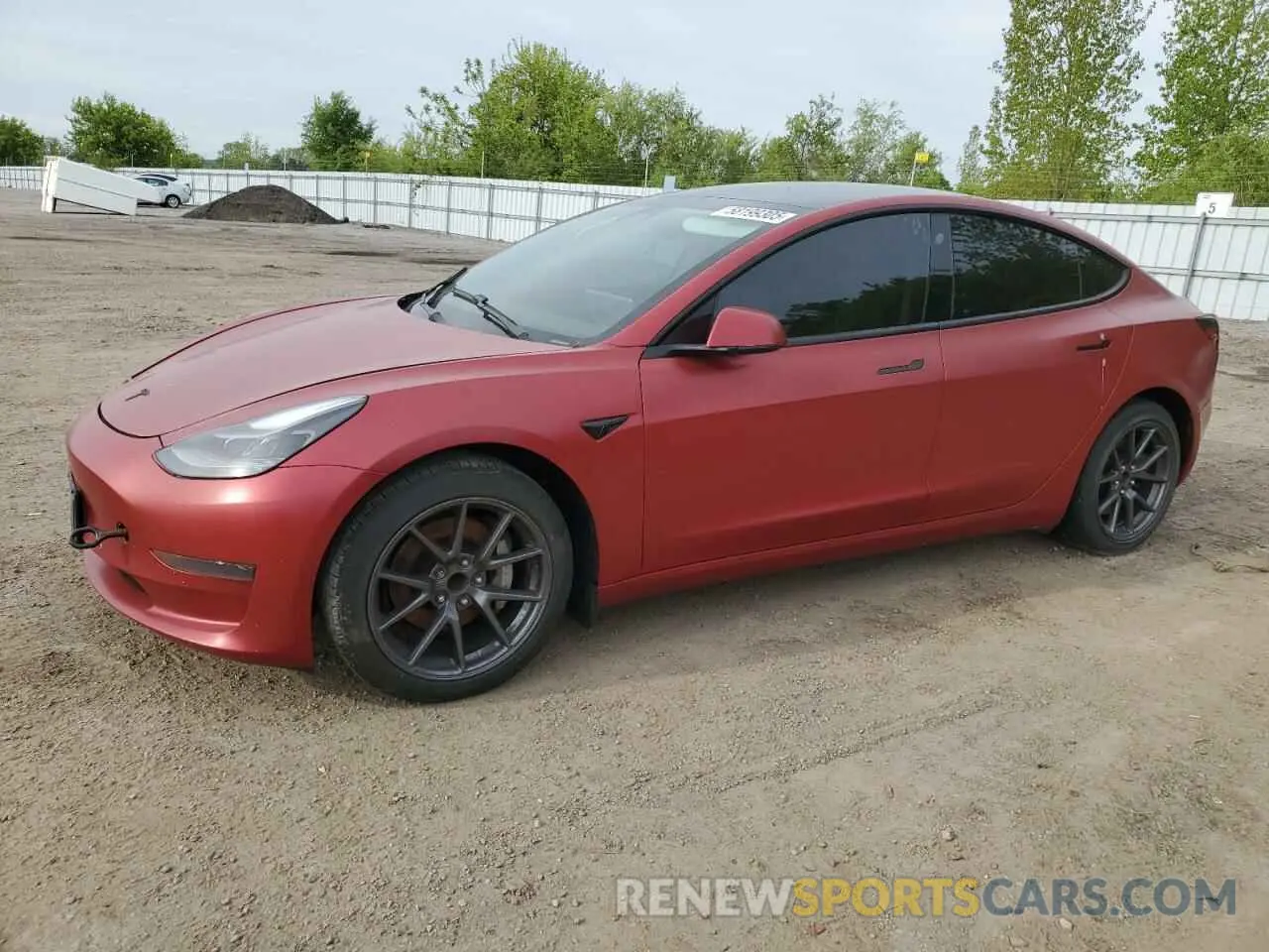 1 Photograph of a damaged car 5YJ3E1EA0MF054170 TESLA MODEL 3 2021
