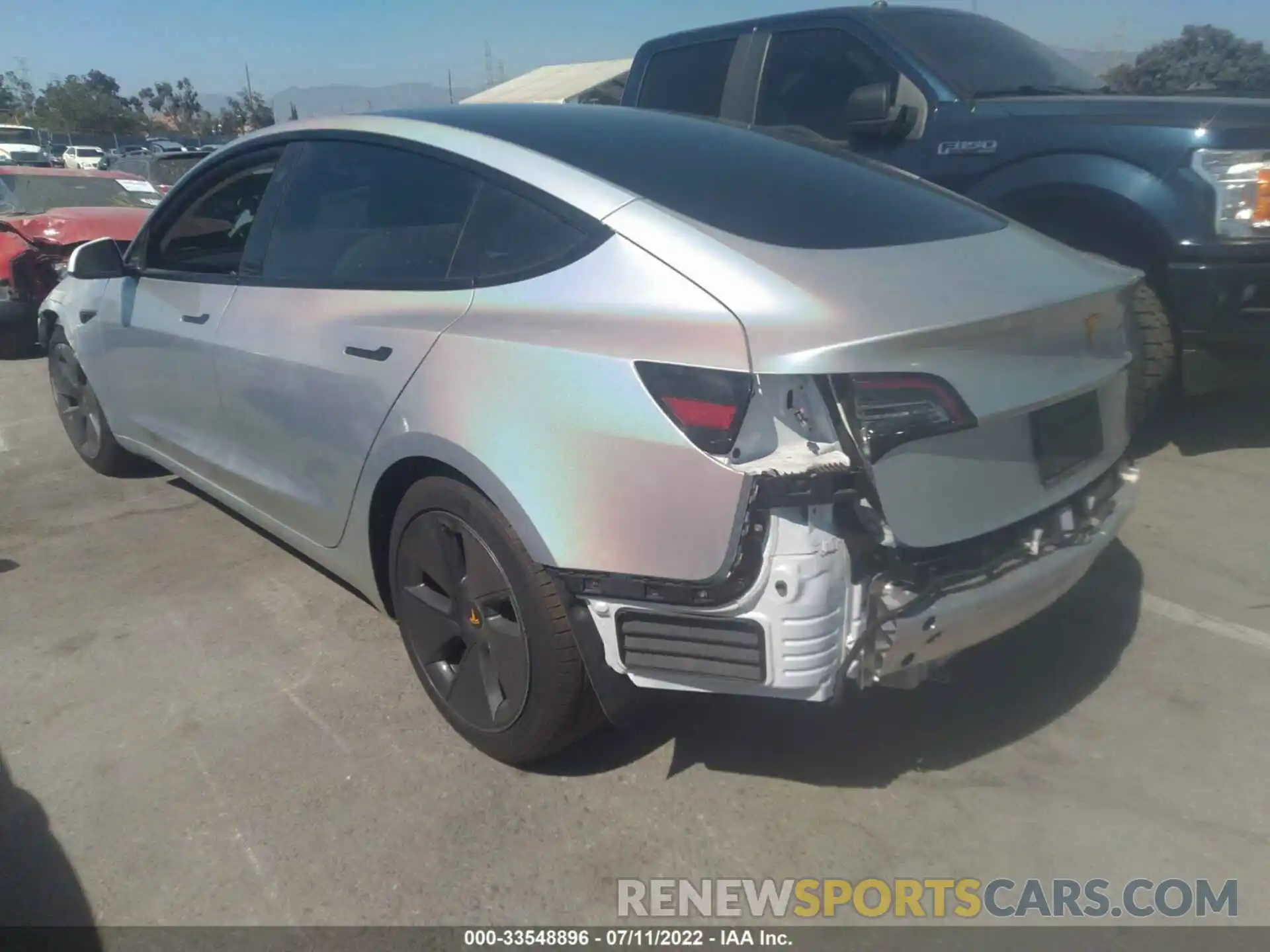 3 Photograph of a damaged car 5YJ3E1EA0MF066075 TESLA MODEL 3 2021