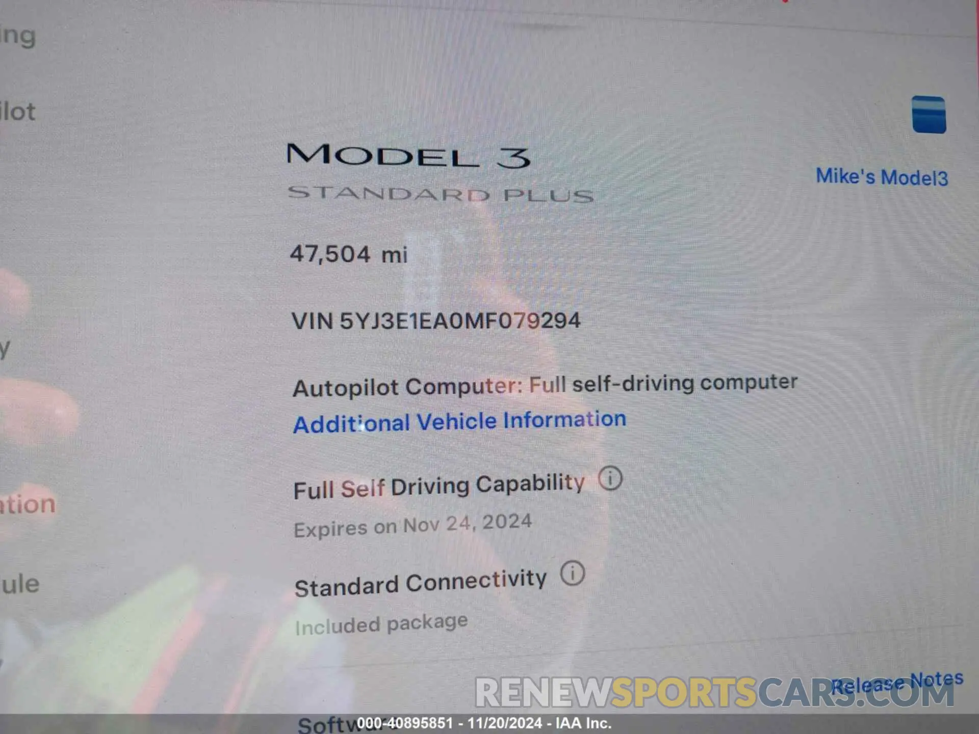 7 Photograph of a damaged car 5YJ3E1EA0MF079294 TESLA MODEL 3 2021