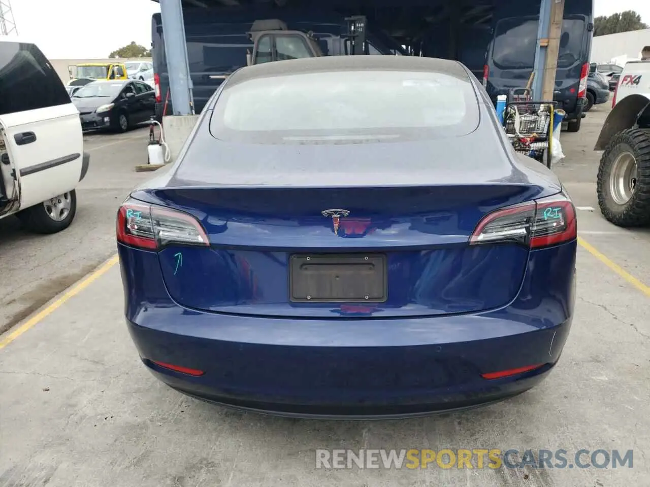 6 Photograph of a damaged car 5YJ3E1EA0MF092904 TESLA MODEL 3 2021