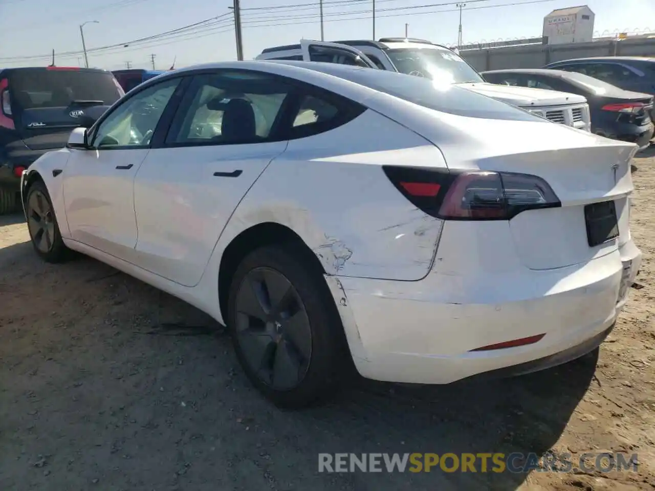 3 Photograph of a damaged car 5YJ3E1EA0MF093194 TESLA MODEL 3 2021