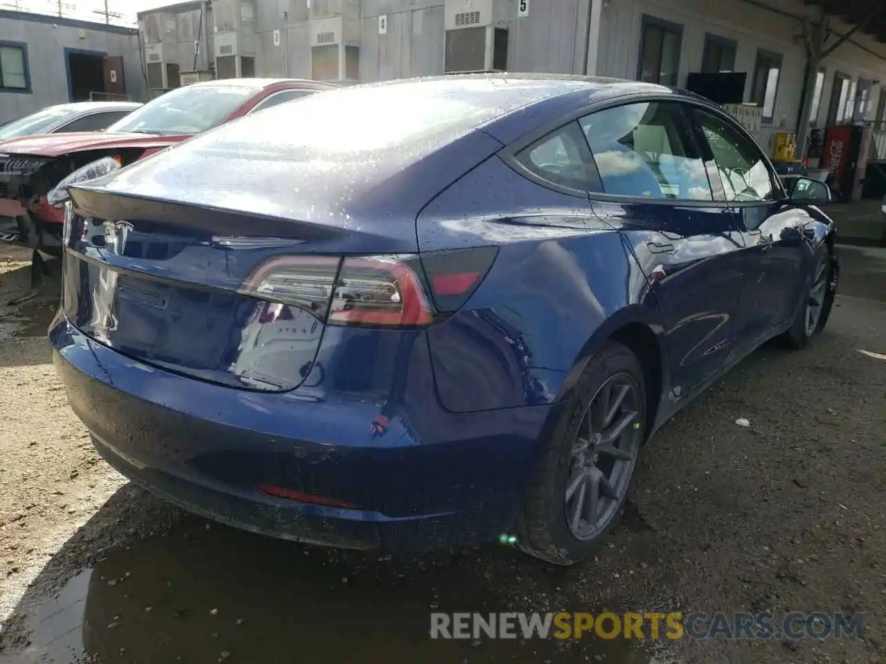 4 Photograph of a damaged car 5YJ3E1EA0MF093809 TESLA MODEL 3 2021