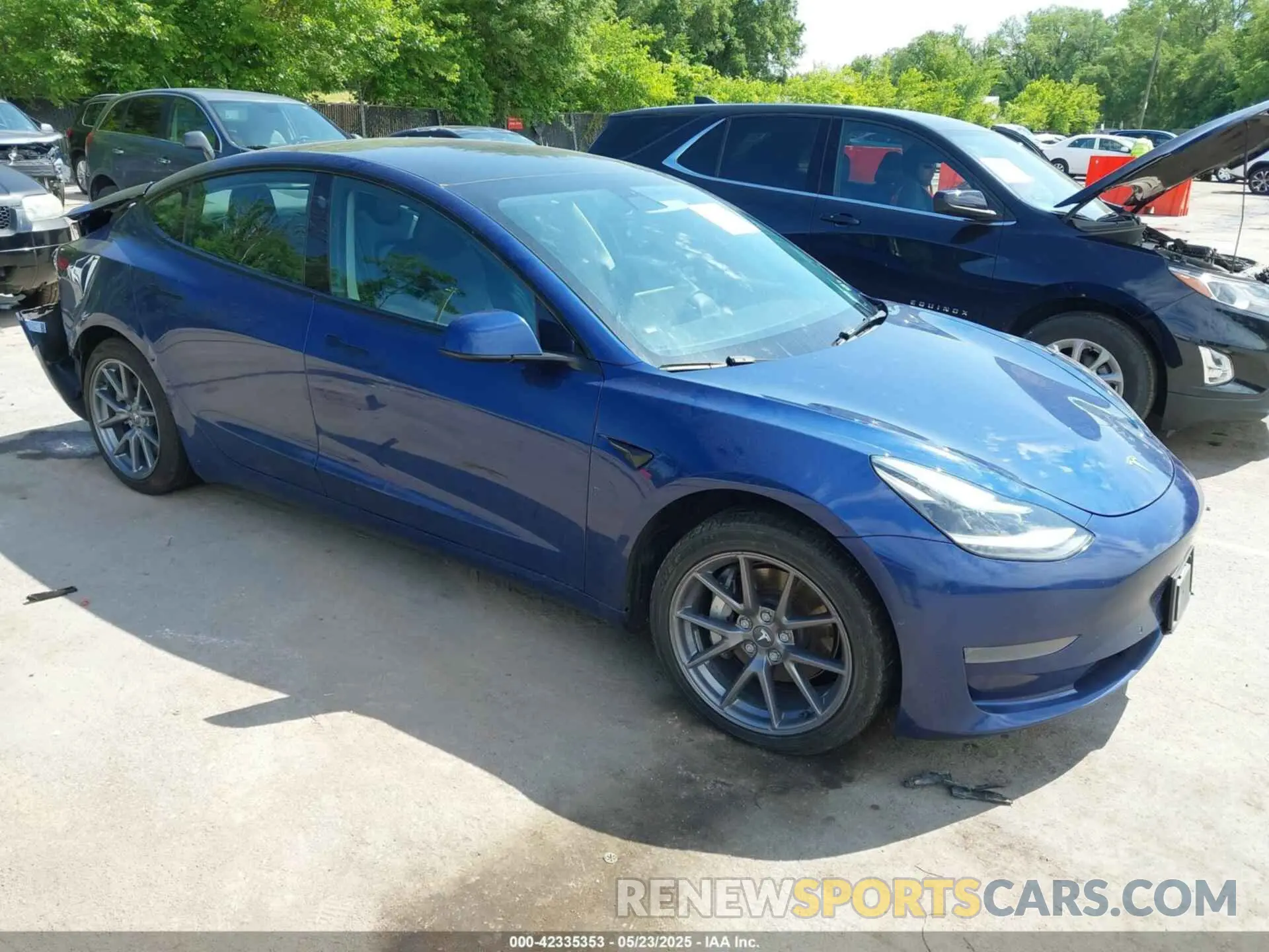 1 Photograph of a damaged car 5YJ3E1EA0MF095186 TESLA MODEL 3 2021