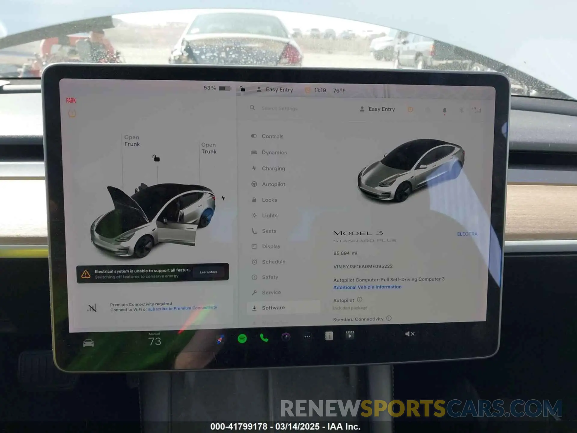 7 Photograph of a damaged car 5YJ3E1EA0MF095222 TESLA MODEL 3 2021