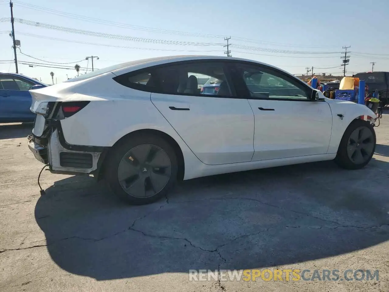 3 Photograph of a damaged car 5YJ3E1EA0MF100418 TESLA MODEL 3 2021