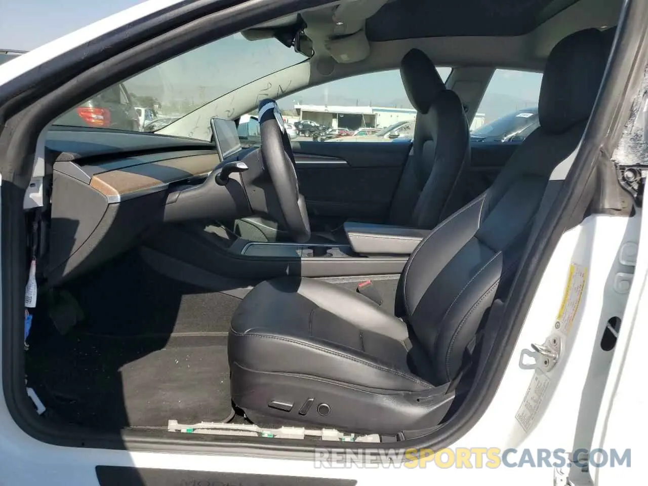 7 Photograph of a damaged car 5YJ3E1EA0MF100418 TESLA MODEL 3 2021