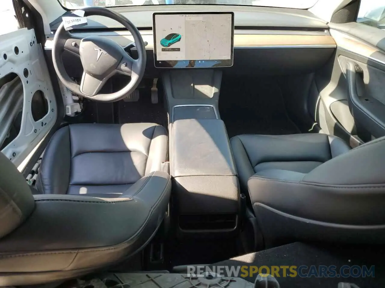 8 Photograph of a damaged car 5YJ3E1EA0MF100418 TESLA MODEL 3 2021